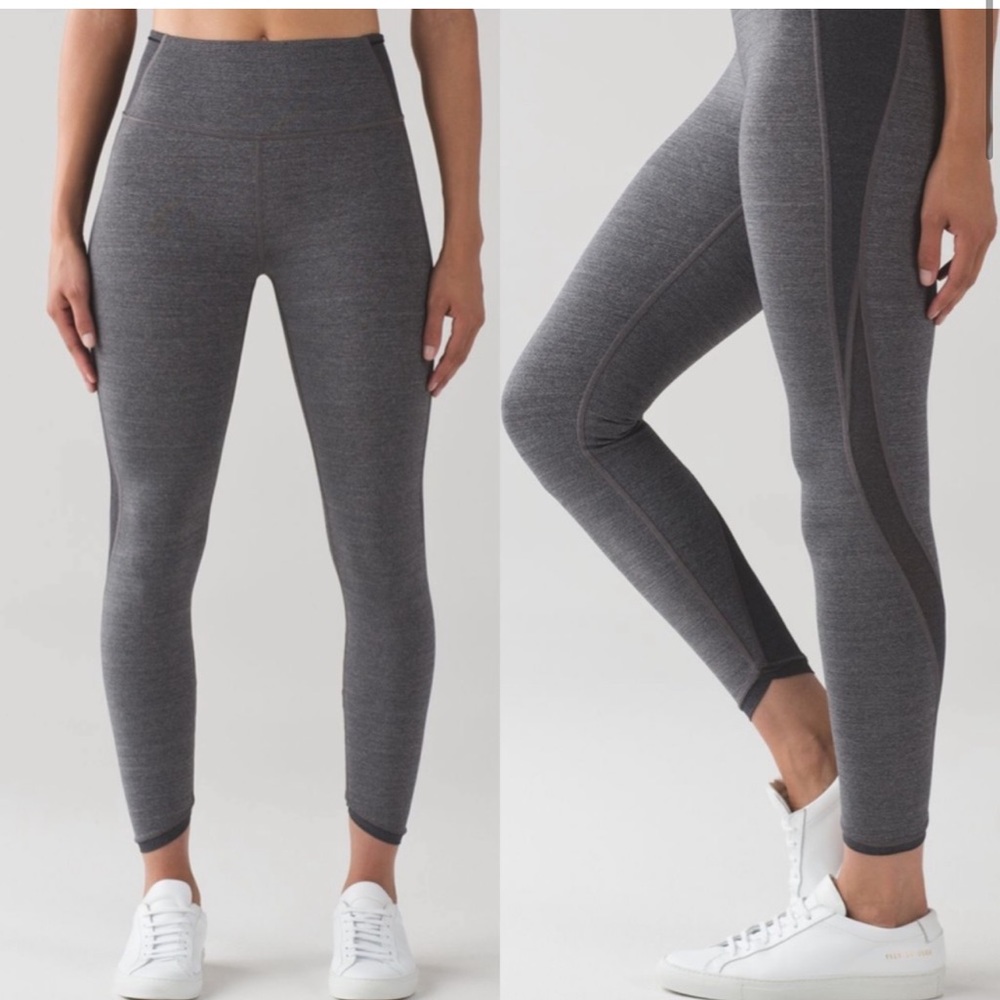 Lululemon high rise featherlight luxtreme 7/8 legging grey